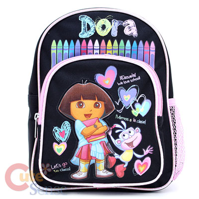 Dora The Explorer Dora & Boots School Backpack ,Toddler Small Bag 10in 