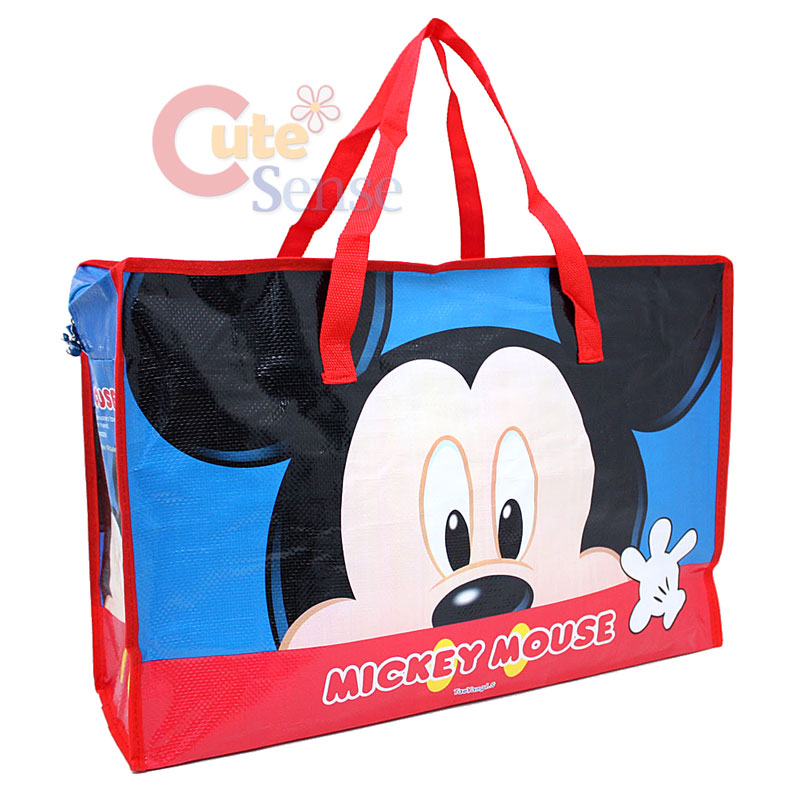 Disney Mickey Mouse Tote Duffle Bag Reusable -21&quot; XL | eBay