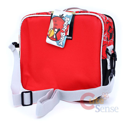Lunch Bags on Angry Birds 16 Large School Backpack Lunch Bag Set Red Attack
