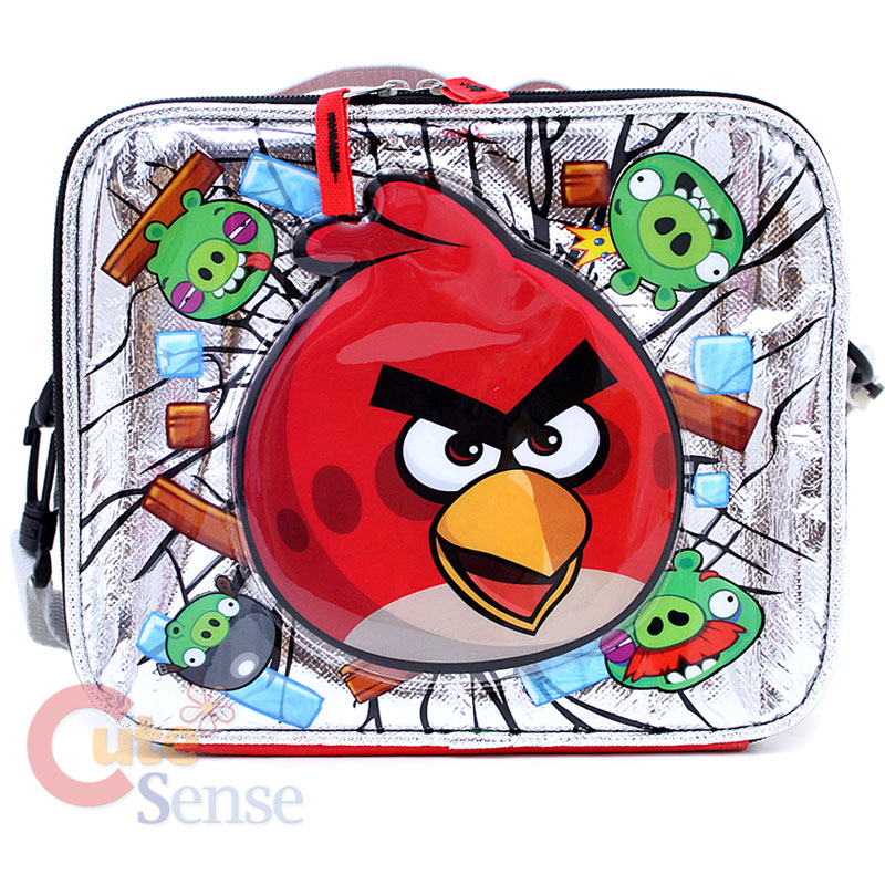 Angry Bird School Backpack Lunch Bag Red Bird Pig 5