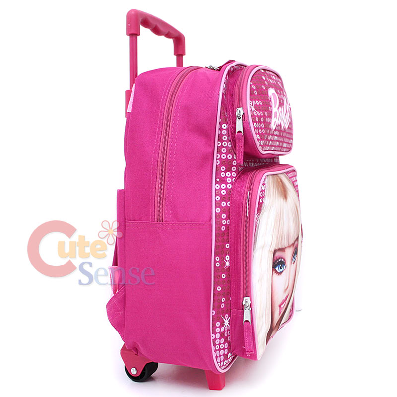 Barbie Large School Roller Backpack with lunch Bag