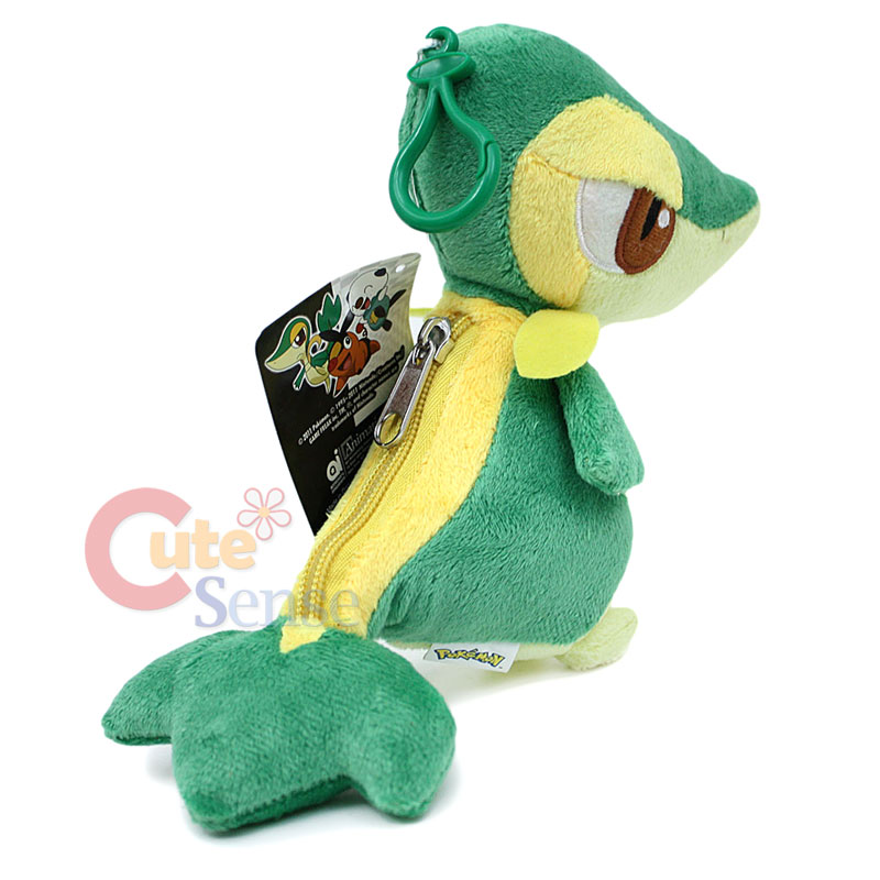 Pokemon Snivy Plush Doll Key Chain Mini Coin Bag  7  