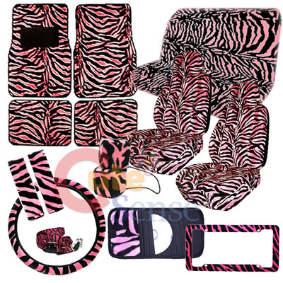 Zebra Baby  Seat on Zebra Black Pink Car Seat Covers Auto Accessories 16pc Ebay