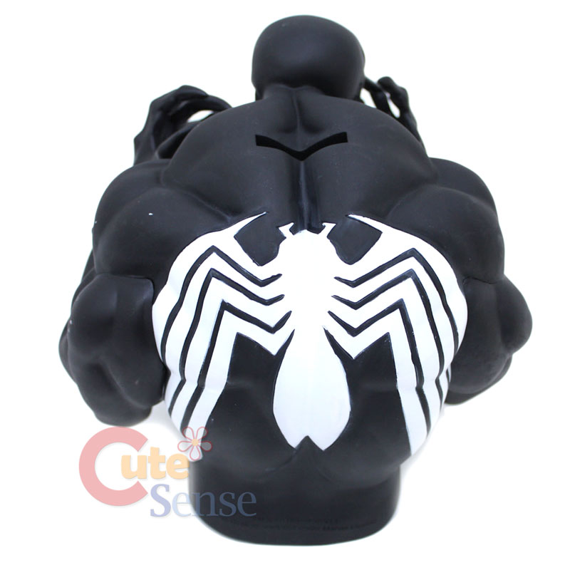 Marvel Spiderman Venom Bust Figure Coin Bank 8 Figure