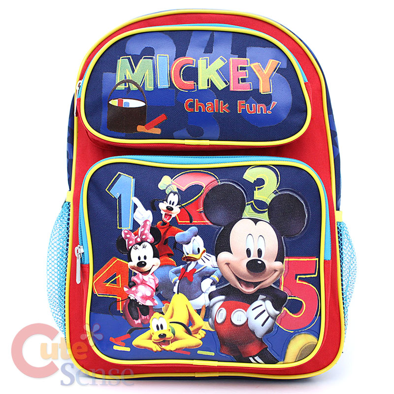 Disney Mickey Mouse & Friends School Backpack/Bag -14&quot;M | eBay