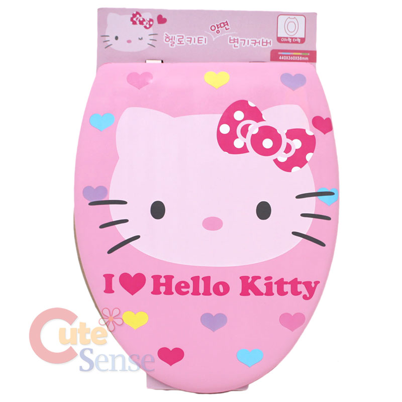 sanrio hello pink toilet seat cover dual sanrio hello pink toilet seat cover dual