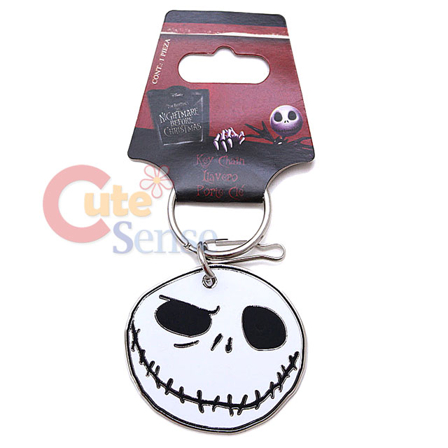 Details about Nightmare Before Christmas Jack Face Key Chain Metal ...