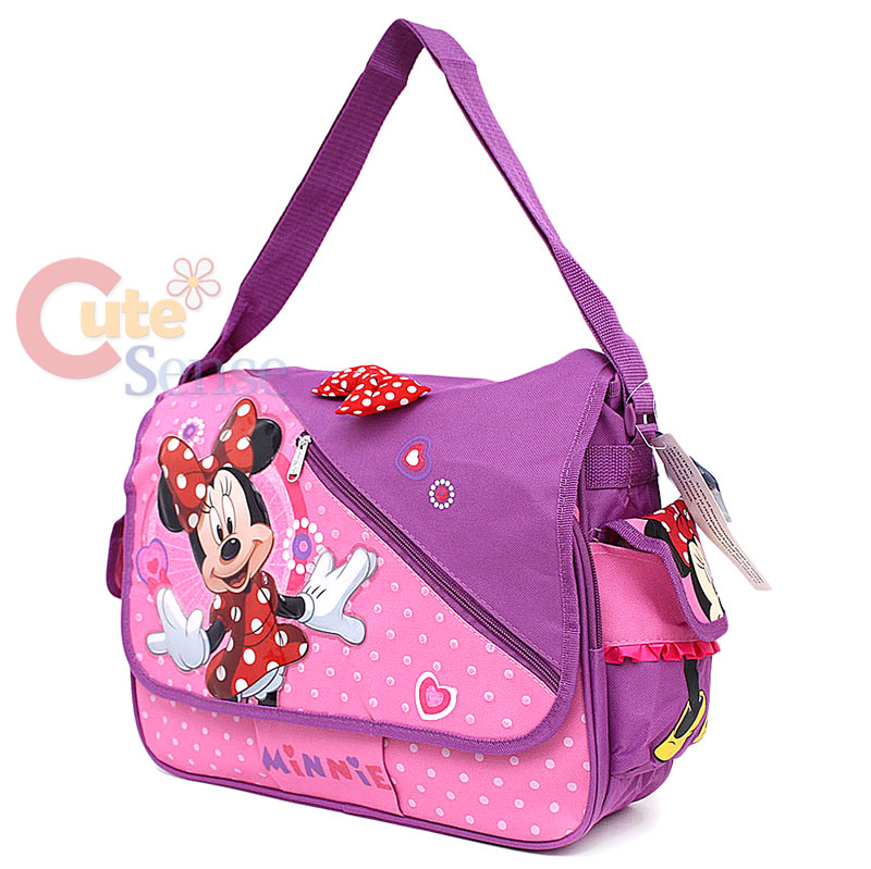 Disney Minnie Mouse School Messenger BAG Diaper BAG Shoulder BAG Pink