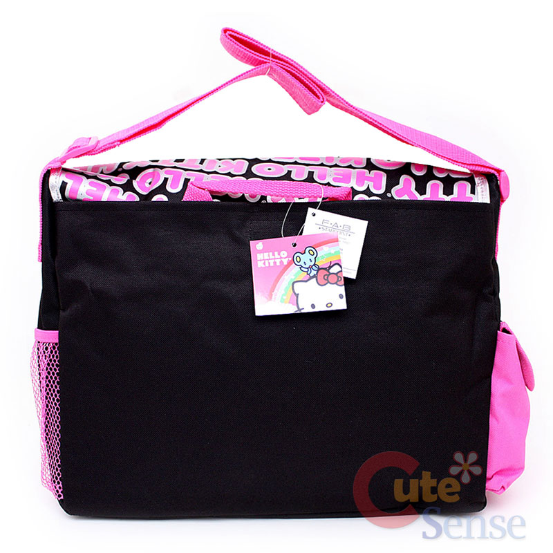 Sanrio Hello Kitty School Messenger Bag / Diaper Bag Big Face & Typo eBay