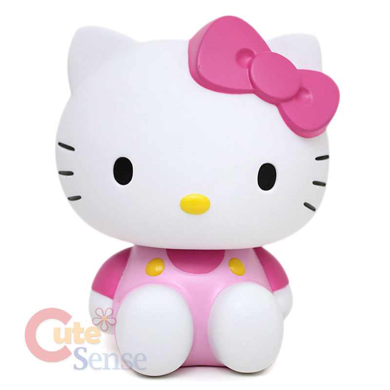 Sanrio Hello Kitty Coin Bank Pink Bow PVC Figure 6 Licensed  