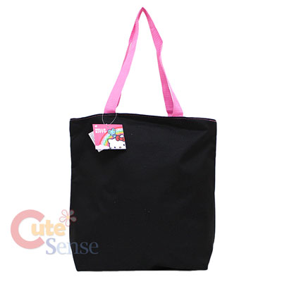  Kitty Black Tote on Sanrio Hello Kitty Tote Bag Shoulder Diaper  Black Pink Glittering