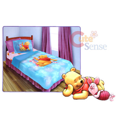 Super Mario Bedding Sets on Pooh   Piglet Twin Bedding Comforter Set  3pc 087918815179   Ebay