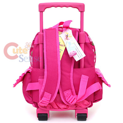 Disney Princess w/Tangled School Roller Backpack 12 Medium Bag w/Rose 