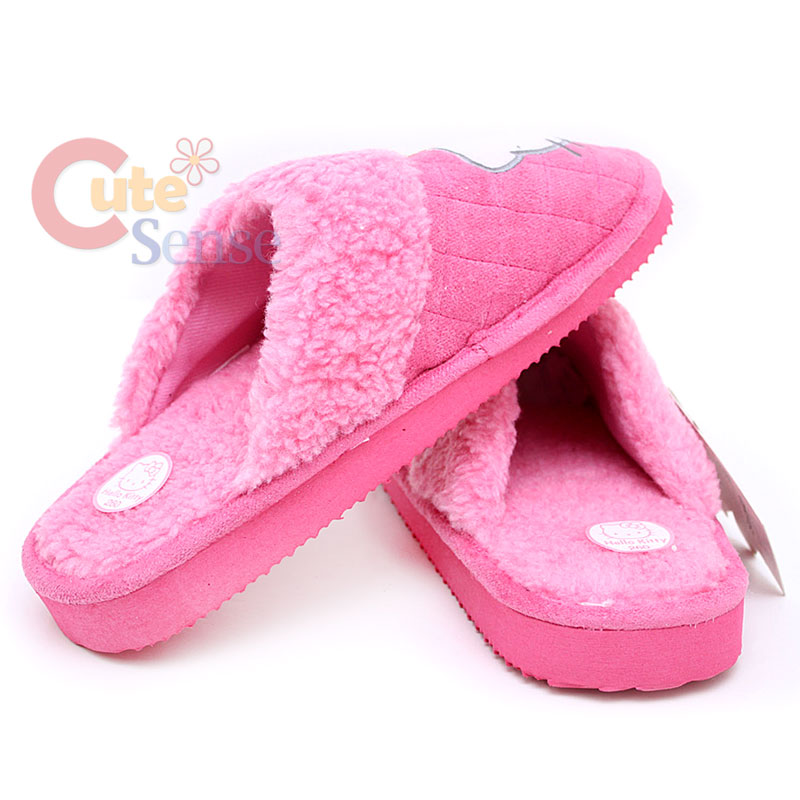 hello slippers adults sanrio hello pink quilted plush slipper one size hello slippers adults sanrio hello pink quilted plush slipper one size