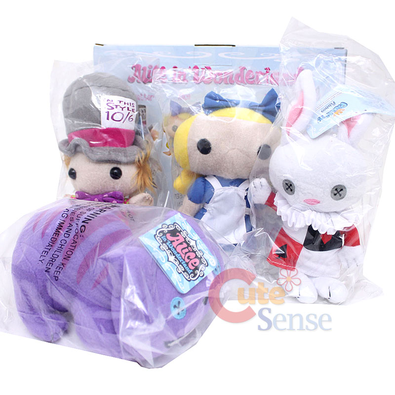 alice in wonderland plush set