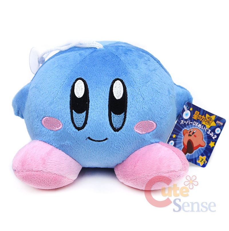 Nintendo Game Blue Kirby Adventure 6 Plush Doll Haning Figure Doll 