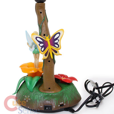 Disney TinkerBell Fairies Animated Lamp /Night Stand w/Music Play 110V 