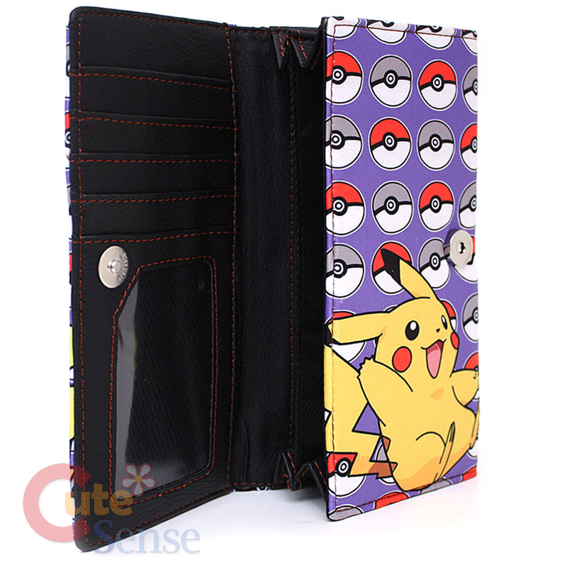 Pokemon Pikachu Long Wallet with Pokect Balls  