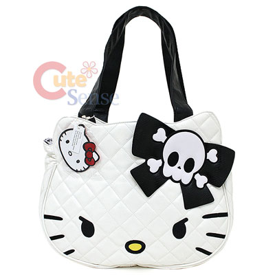 Quilted Kitty on Hello Kitty Angry Kitty Quilted Face Hand Bag Loungefly Shoulder Bag