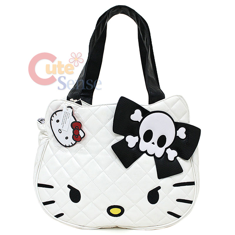 Sanrio Hello Kitty Angry Kitty Quilted Face Hand Bag Loungefly Shoulder
