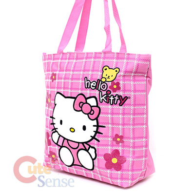Shoulder Diaper on Sanrio Hello Kitty Tote Bag Shoulder Diaper Bag Pink Flowers