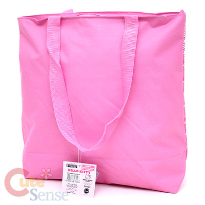Cute Tote Bags High School on Sanrio Hello Kitty School Tote Bag Diaper Bag Pink Teddy Bear 3 Jpg