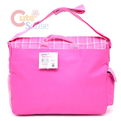 Messenger Diaper on Sanrio Hello Kitty School Messenger Bag Diaoer Bag Pink Flowers Teddy