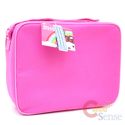 Kitty Pink on Sanrio Hello Kitty Large School Backpack Lunch Bag Pink Teddy Bear 7