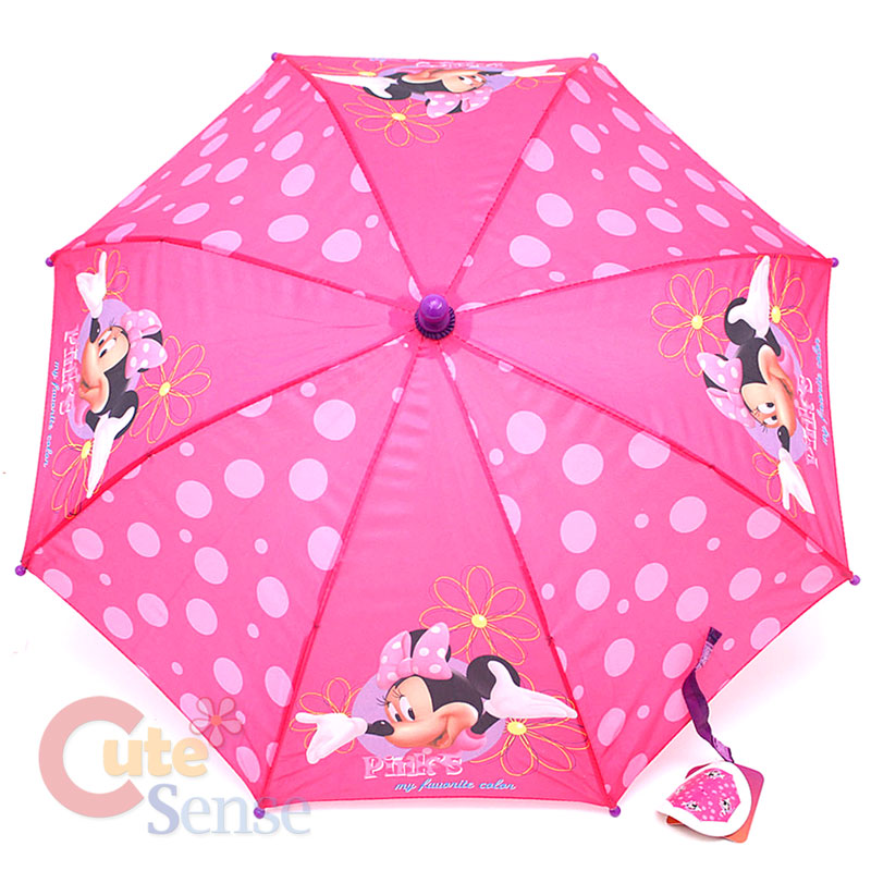 Disney Minnie Mouse Pink Kids Umbrella 1