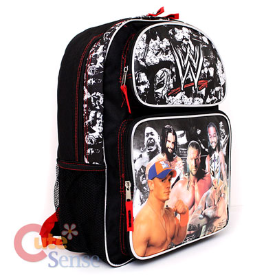 WWE Wrestling School Backpack 16 Large Bag John Cena,Triple H L 