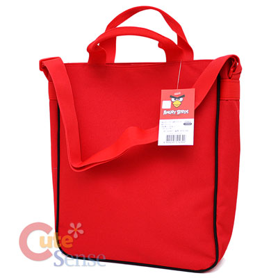 Angry Birds Tote Bag Canvas Shoulder bag Red Bird Bow 2.jpg