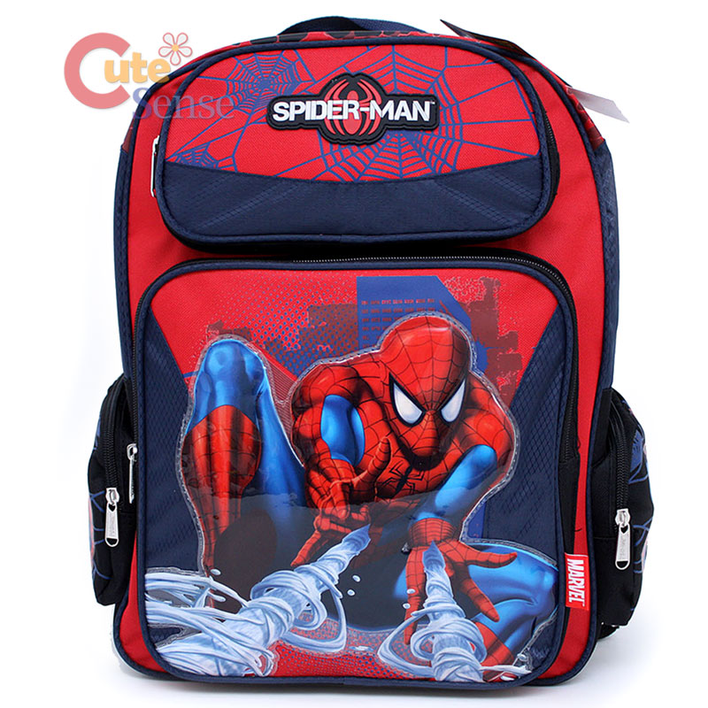 Details about SpiderMan School Large Backpack Lunch Bag Set-Slinger