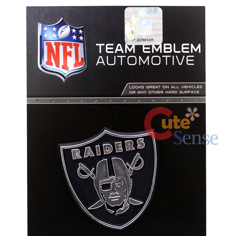 NFL Oakland Raiders Team Logo Auto Car Emblem Auto Accessories Chrome