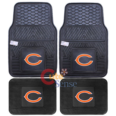 Fanmats Chicago Bears Car Floor Mats 4pc Set