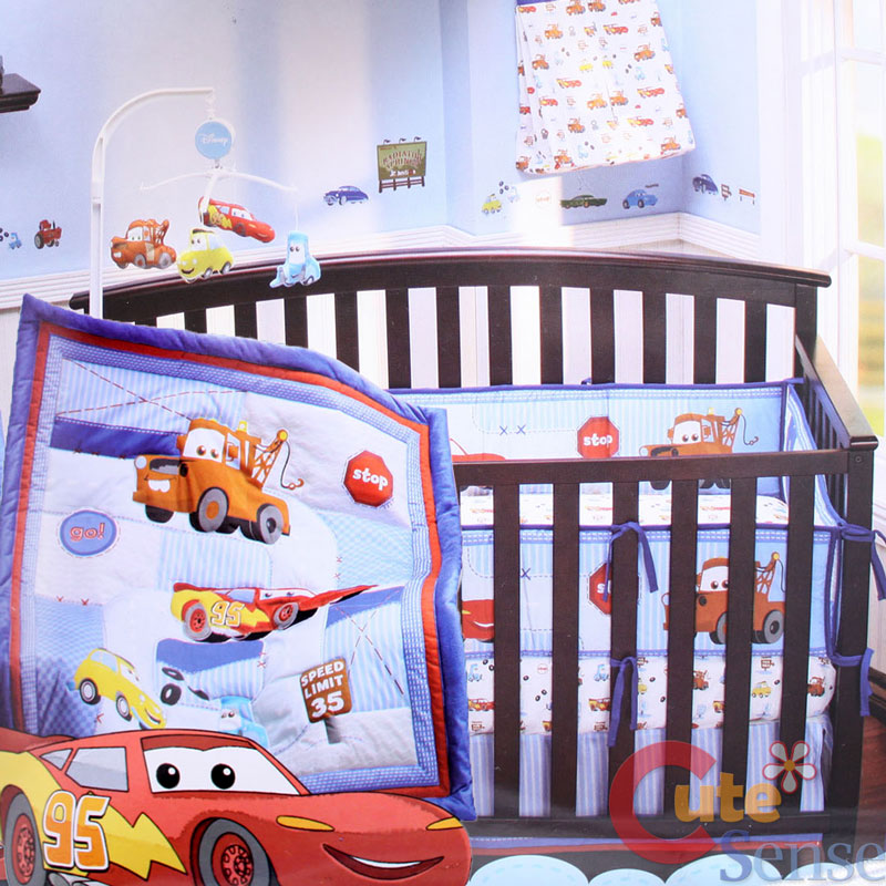 Cars McQueen with Mater Baby 4pc Crib Bedding Set | eBay