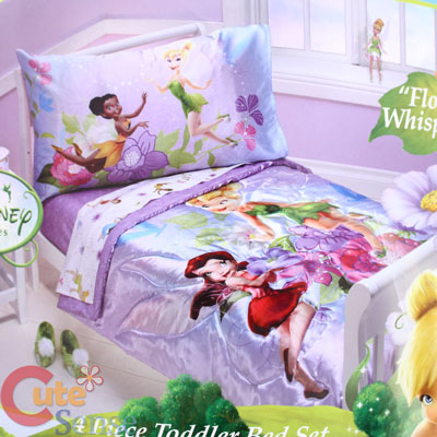Disney Tinkerbell Fairies Baby Toddler Bedding Set 4pc 1 On Popscreen