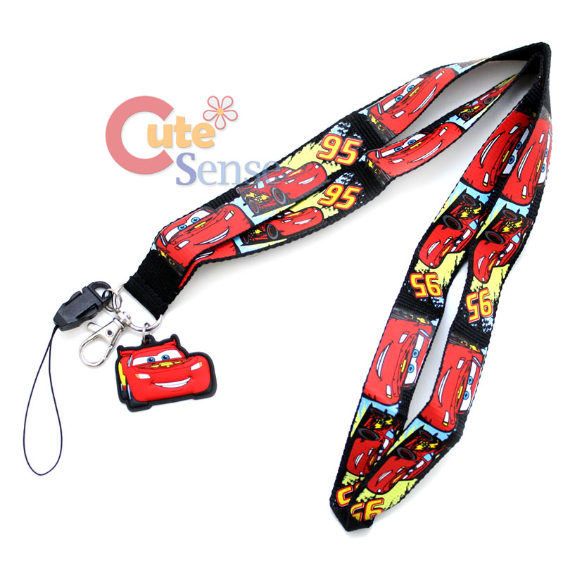 Cars Lightning Mcqueen Lanyard KeyChain with ID Pocket Disney Pixar eBay