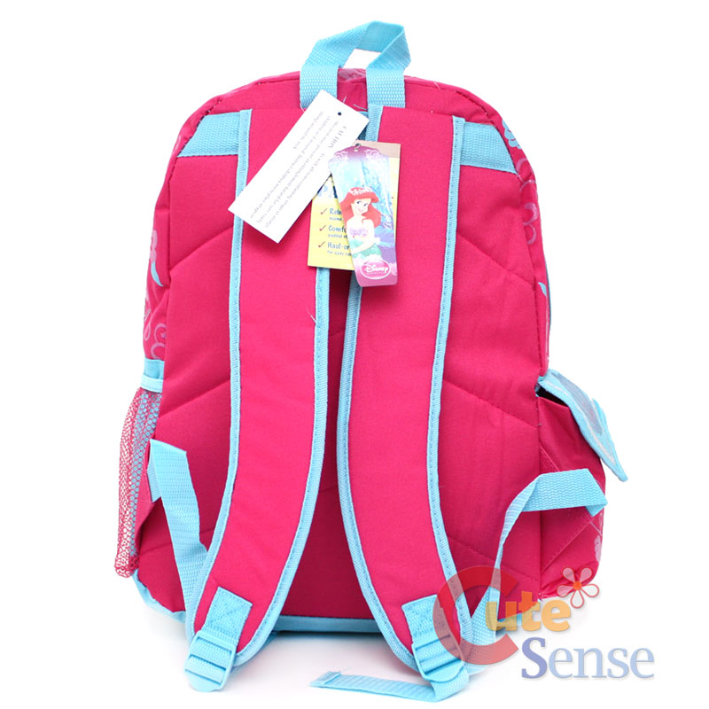 Disney Little Mermaid Ariel School Backpack Lunch Bag 16" Large Set