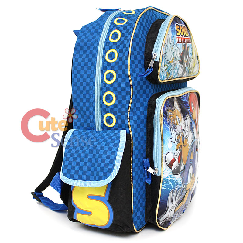 Sega Sonic The Hedgehog School Backpack Group 16 Large Bag Shadow 