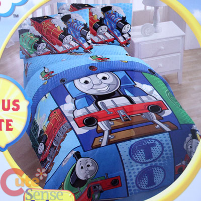 Thomas Train Toddler Sets on Thomas Tank Engine Friends 4pc Twin Bedding Comforter Set At Cutesense