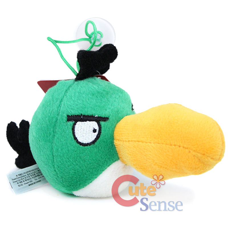 Rovio Angry Birds Plush Doll Green Toucan Bird 4" Licensed Stuffed Toy
