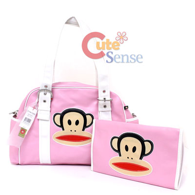 Leather Baby Bags on Paul Frank Leather Duffle Diaper Shoulder Bag  Baby Pink At Cutesense