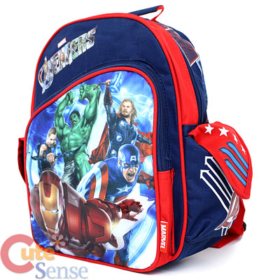 Thor Captain America on Marvel Avengers Shcool Backpack Hulk Captain America Thor Bag