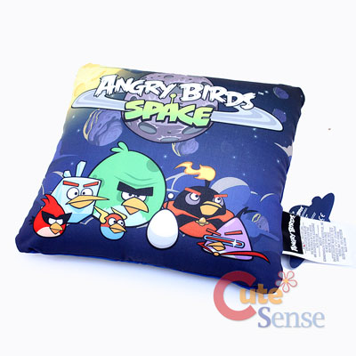 Angry Birds Space Group Plush Cushion Squishy Pillow Licensed