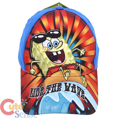 spongebob baseball on ... spongebob baseball cap hat ride the wave nick spongebob baseball cap