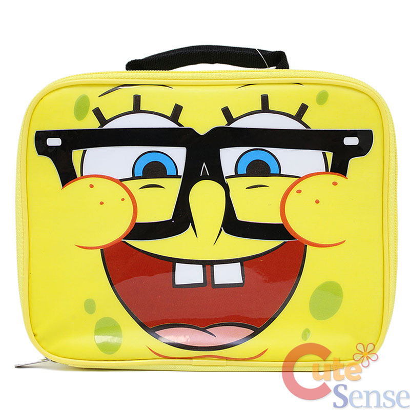 Nick Jr Spongebob Nerd Glasses School Lunch Box Snack Bag ...
