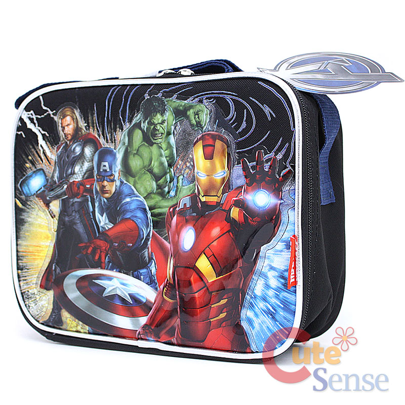 Marvel Avengers School Lunch Bag Insulated Box Iron Man Captain
