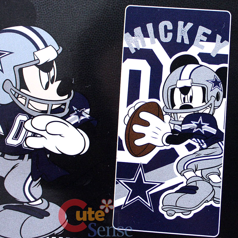 NFL Dallas Cowboys Mickey Mouse Player Beach Towel Bath Towel 30x60