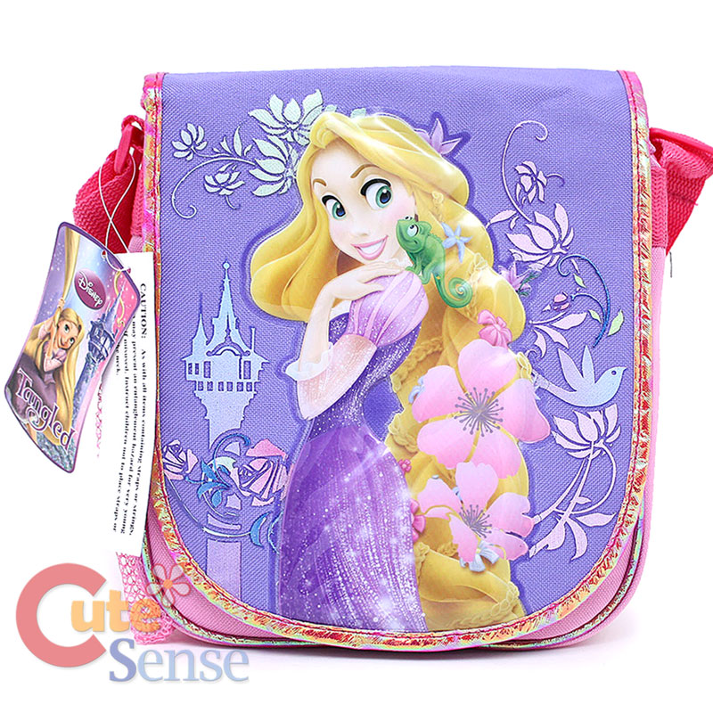 Disney Princess Tangled Rapunzel School Large Backpack Lunch Bag Set