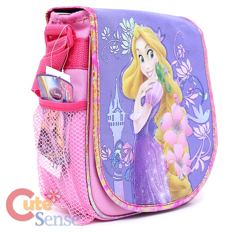 Disney Princess Tangled Rapunzel School Large Backpack Lunch Bag Set w